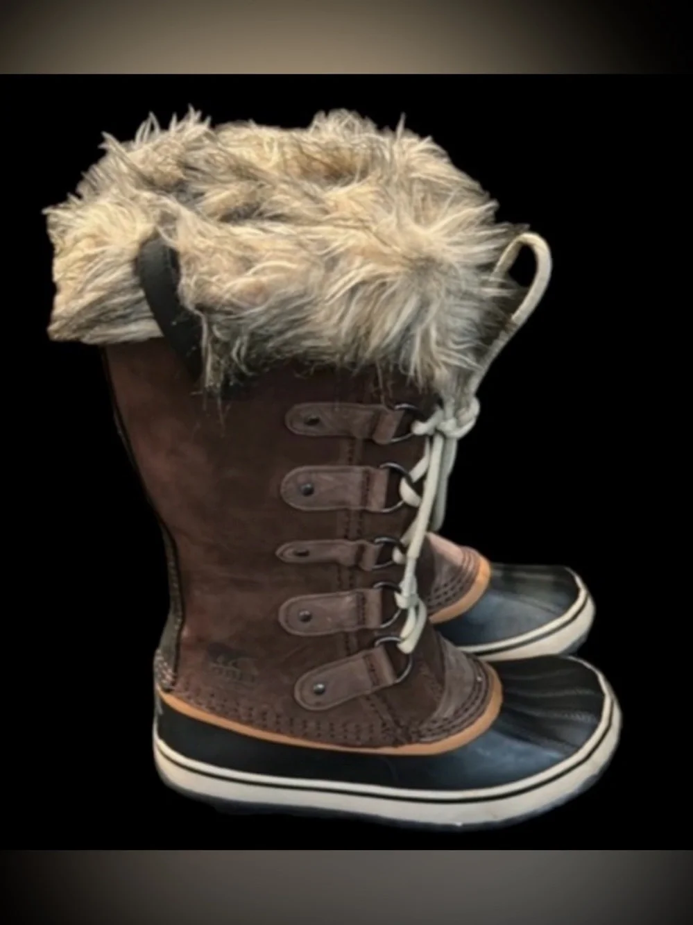 Authentic Sorel designer woman's signature waterproof winter boots Sz 6 Euro 37